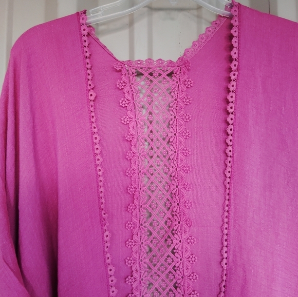 NEW Women's Purple Fuchsia Kimono One Size - Picture 4 of 12